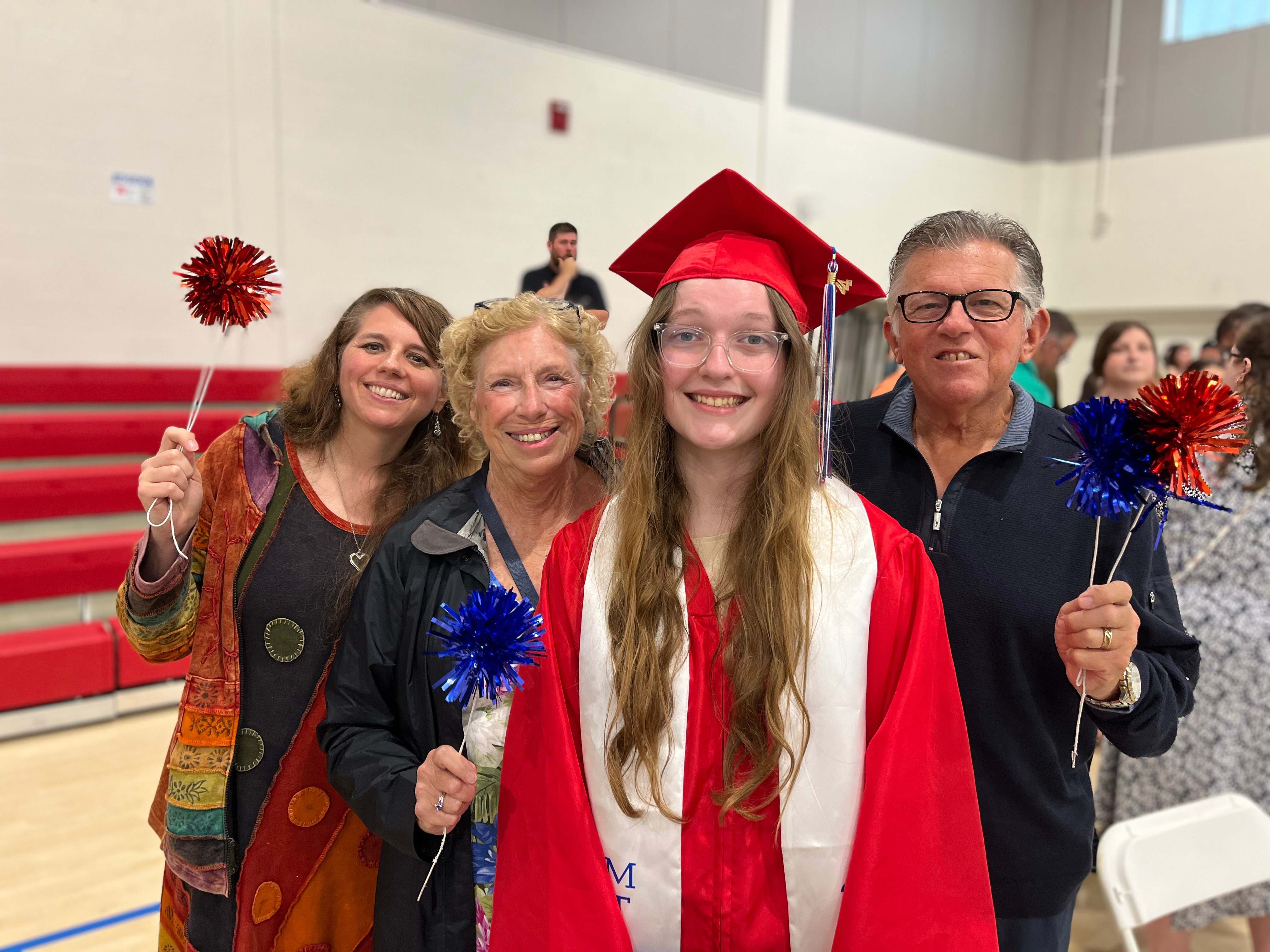 Photo from a high school graduation ceremony.